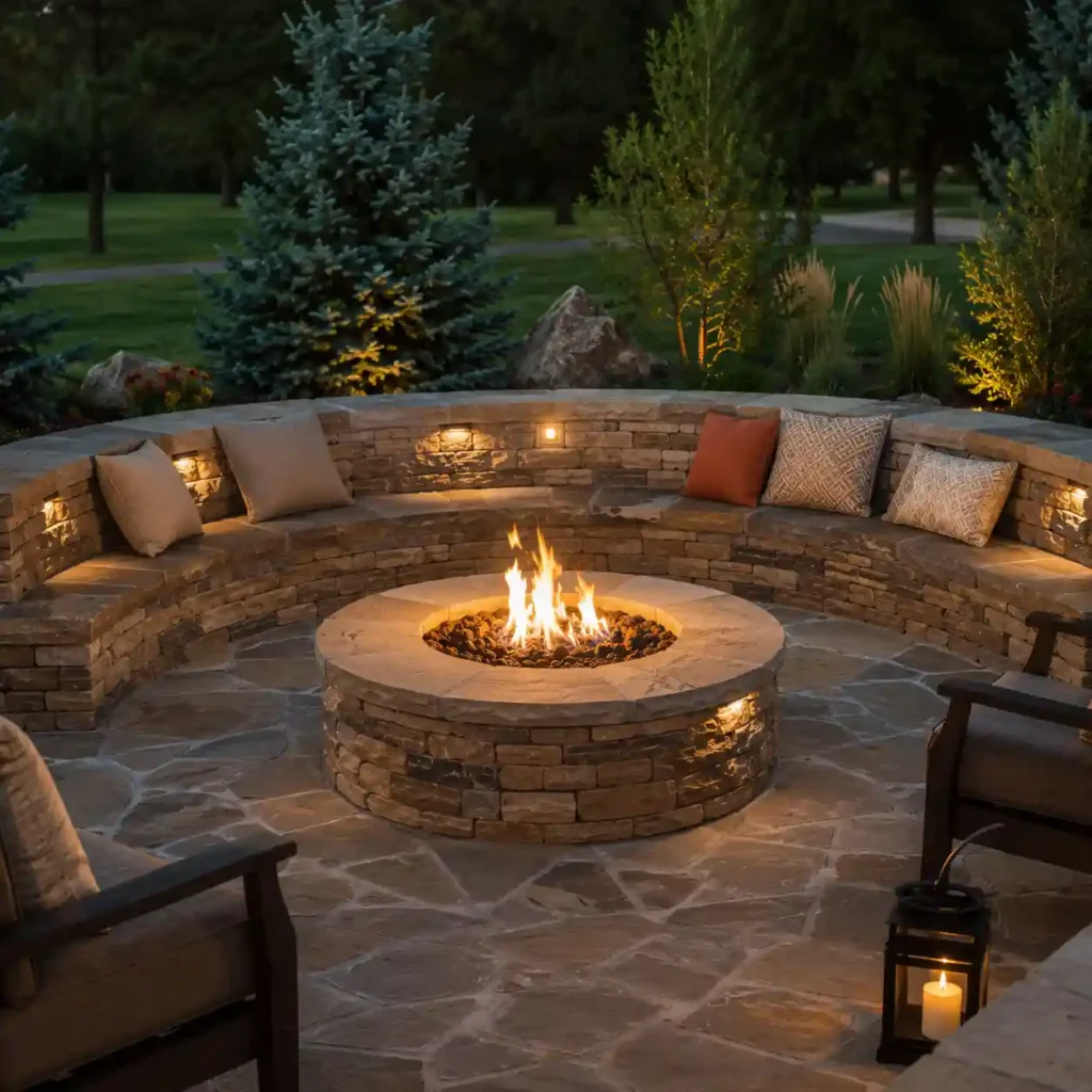 Outdoor Stone Features & Fire Pits