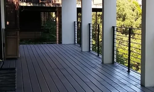 Covered Deck & Railing